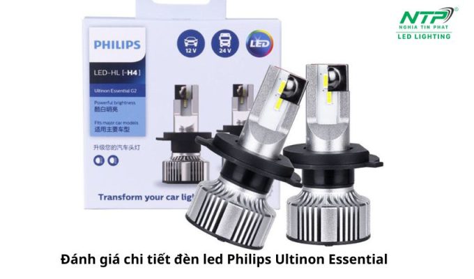 Đánh giá chi tiết đèn led Philips Ultinon Essential: Đánh bại đèn halogen truyền thống