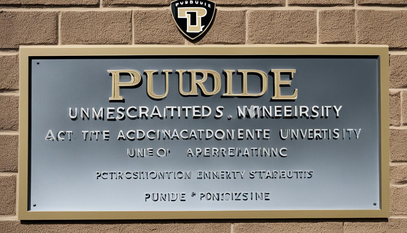 Purdue University accreditation information